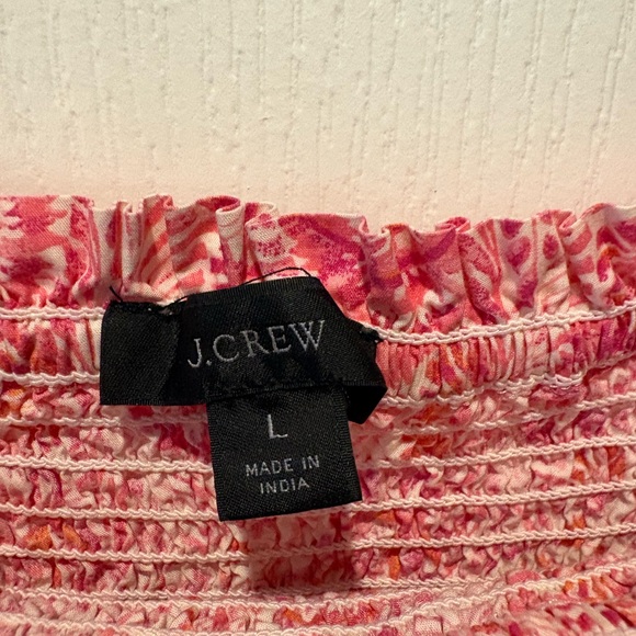 Pink Floral Puff-Sleeve Smocked Dress - Picture 3 of 3